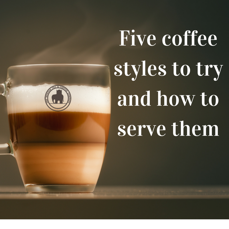 Five coffee styles to try and how to serve them